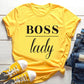 Camiseta manga corta BOSS LADY 100% Algodón