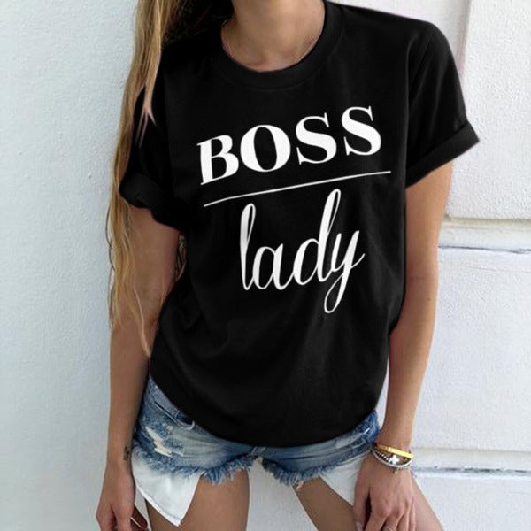 Camiseta manga corta BOSS LADY 100% Algodón