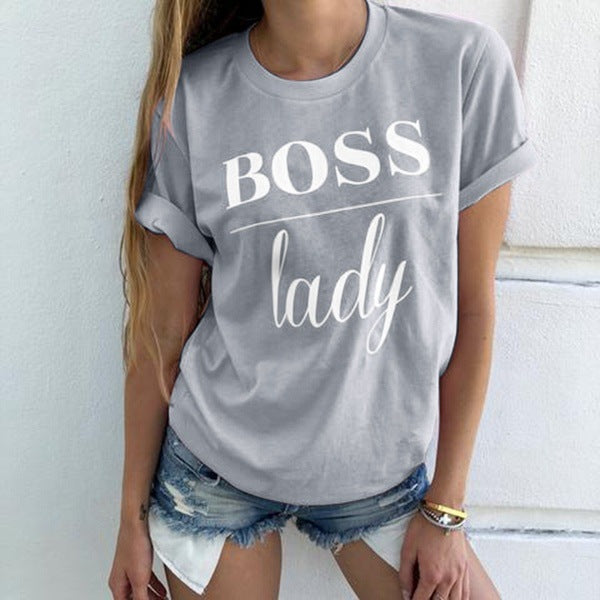 Camiseta manga corta BOSS LADY 100% Algodón